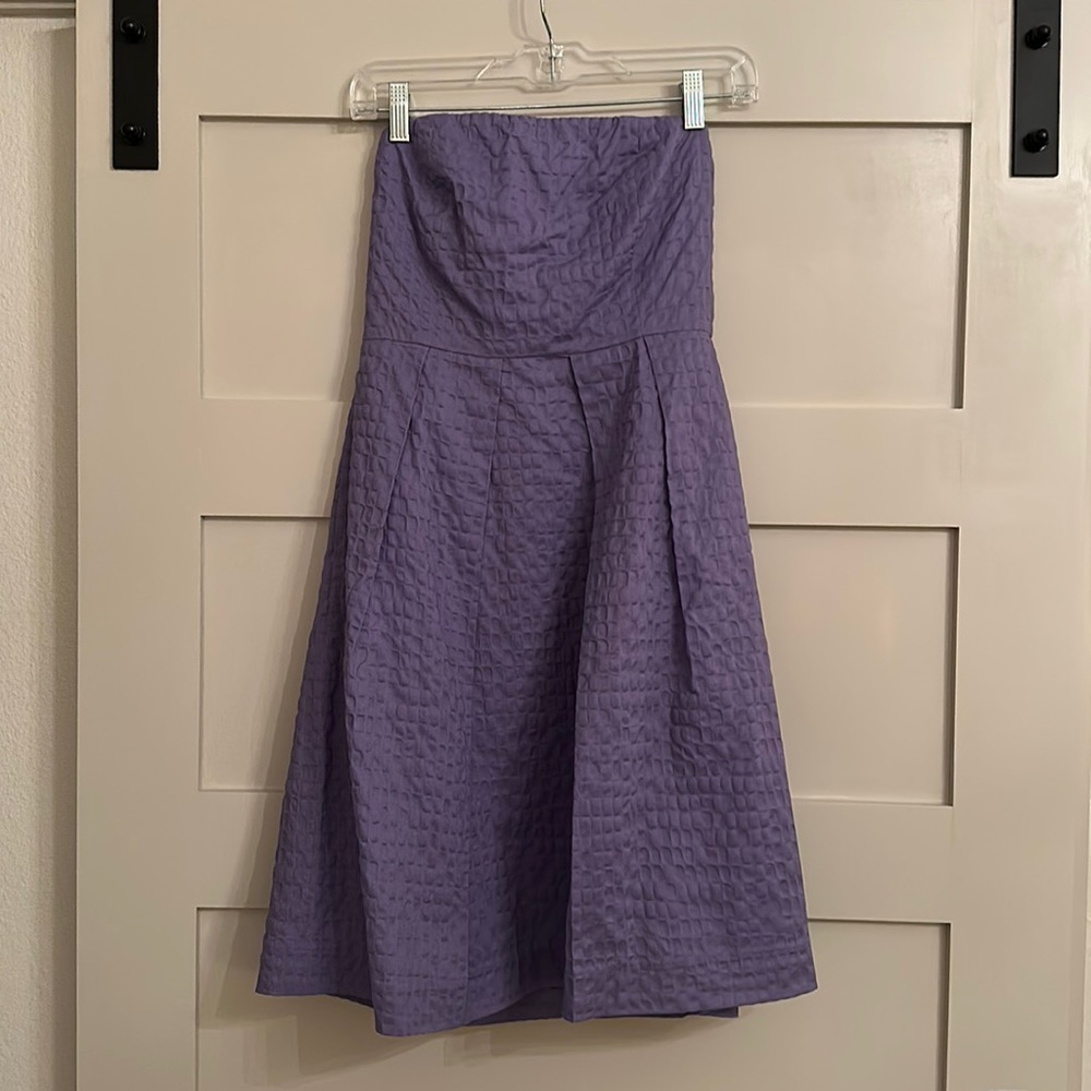 J. Crew Lavender Strapless Dress; New with tags; Size 4